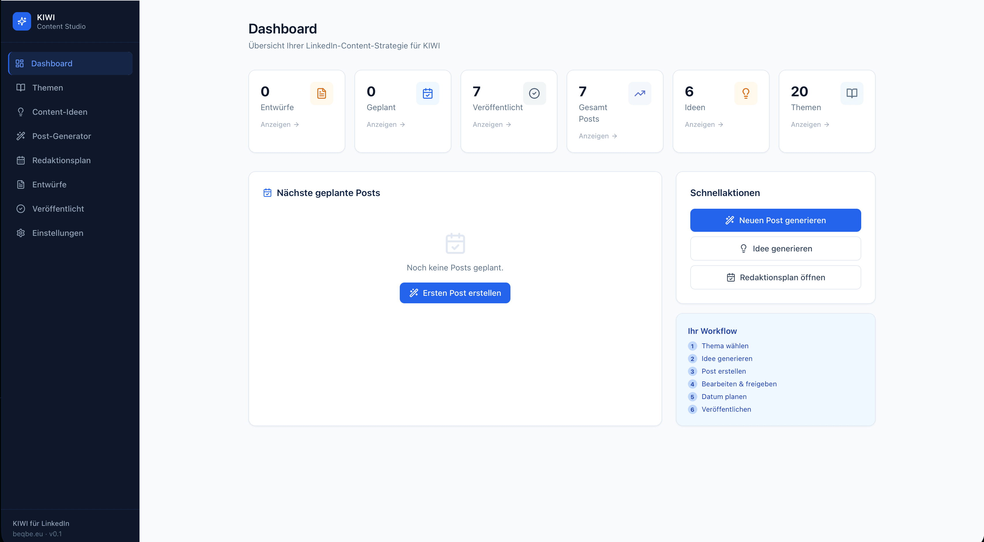 beQbe Social – Automatic publishing